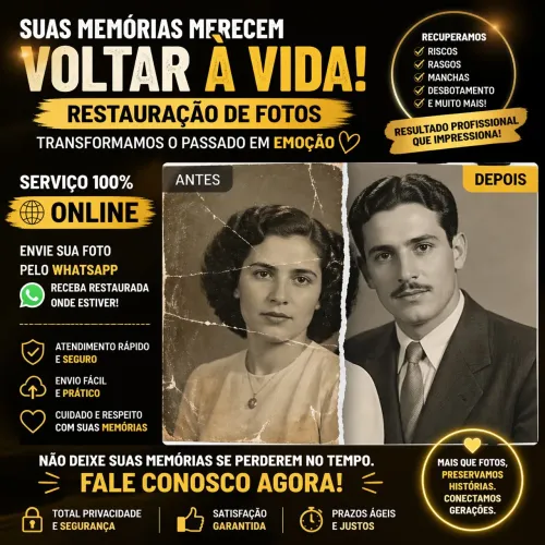 E se aquela única foto que você tem deles desaparecesse para sempre? ?