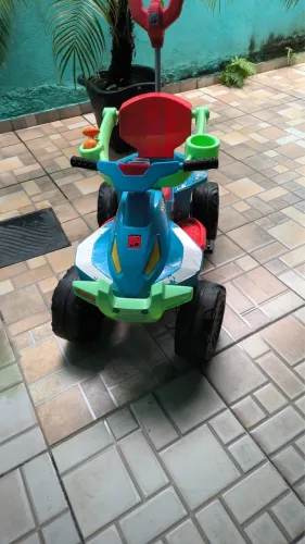 Quadriciclo Infantil Bandeirante 1221 Passeio e Pedal Azul