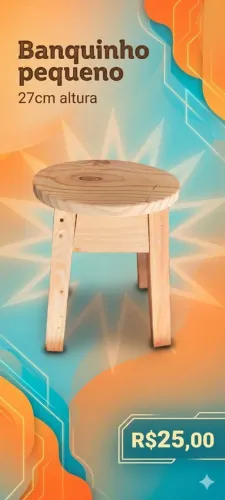 Banquinho pequeno R$25,00
