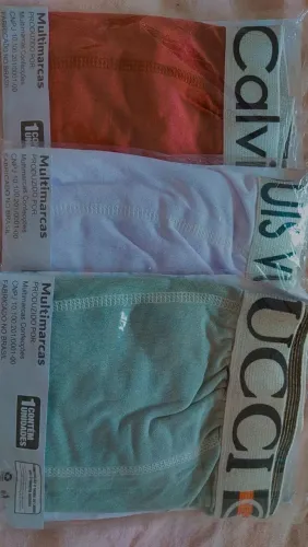 Cuecas lisa e estampadas