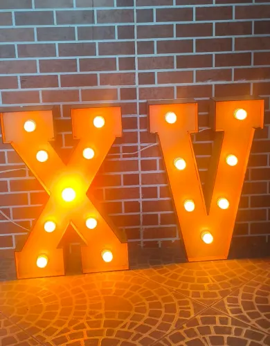 Letras luminosas 15 anos
