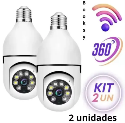 Kit 2  Câmera de segurança prova dágua *Lacrada