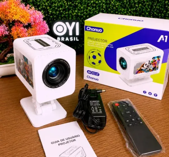 Projetor Smart Android HDMI A1/ 200 polegadas, suporte a 4k, o melhor da sua categoria,