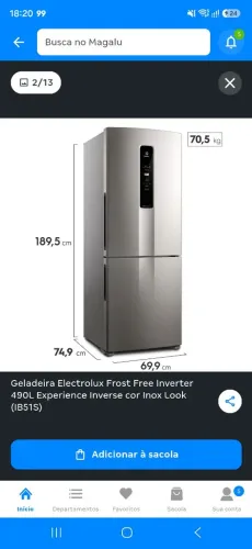 Geladeira Electrolux