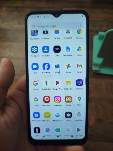 Moto G30 128GB Dual Chip Android Tela Trincada Funcionando 100%