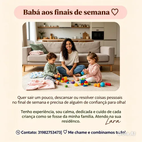 BABÁ  PARA FINS DE SEMANA 