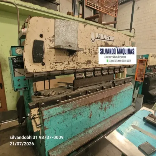 Dobradeira hidráulica Promecan  4 mm x 2500 mm - oportunidade - 75 ton 