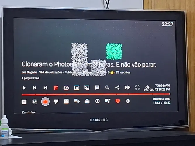 TV Samsung 26" (Perfeita) + Suporte Articulado