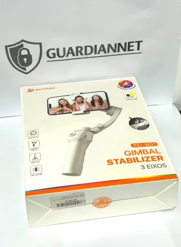 Gimbal Estabilizador de Imagem 3 Eixos PEI-M01 para Smartphone Bluetooth