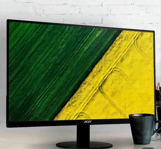 Monitor Acer 23.8" Sa240y GOb Led Ips Full Hd 120 Hz 1ms Zero Frame Hdmi Preto