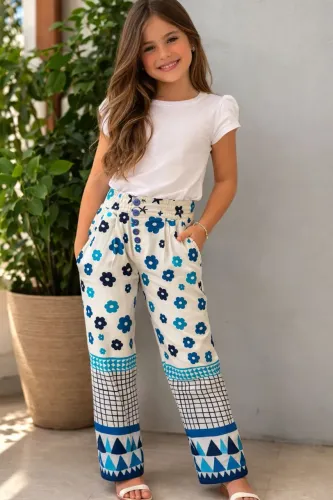 Calça da Fábula em linho semi nova
