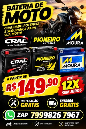 Bateria pra moto
