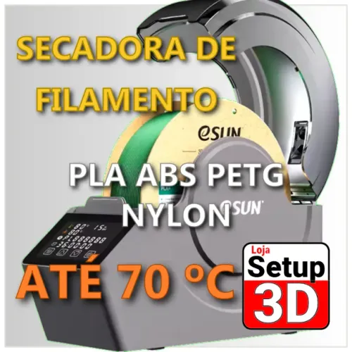 Secadora de filamento (PLA, ABS, PETG, NYLON) eSUN até 70º graus