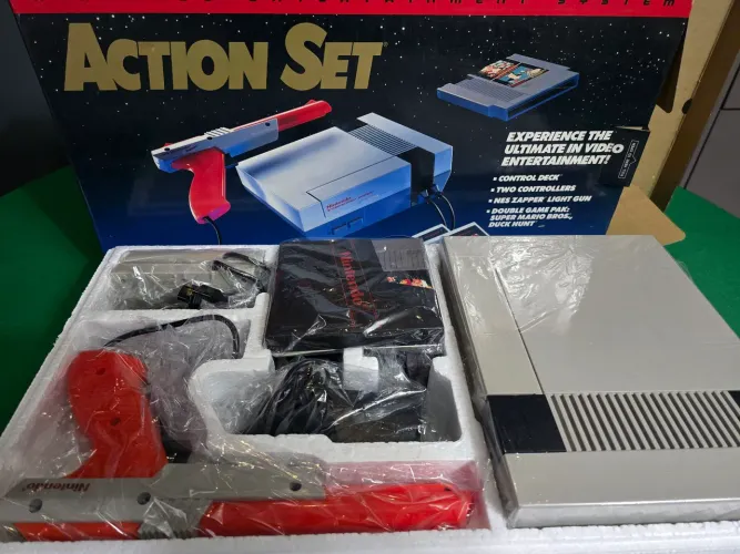 Nintendo Entertainment System NES 8 bits nintendinho Action Set completo