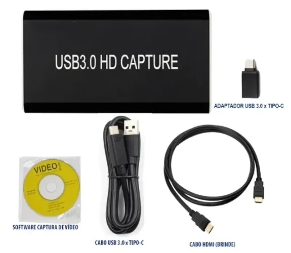 Placa De Captura Hdmi Usb 3.0 1080p Full Hd Live Streaming