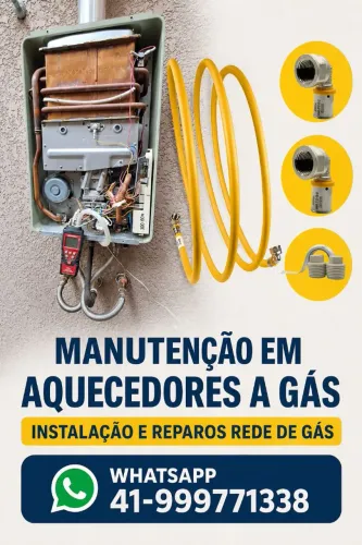 Manutenção aquecedores a gás e tubulação gás