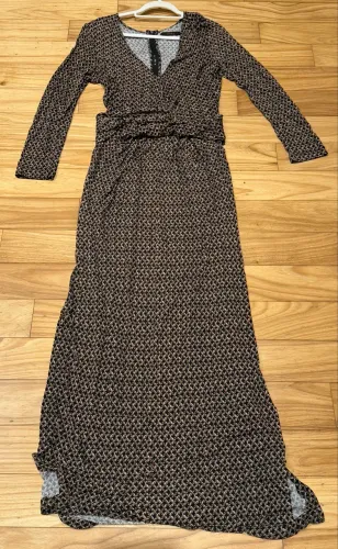 Vestido Longo Animale Estampado - Tamanho G