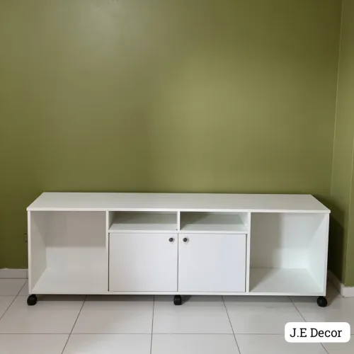Rack com rodinhas em mdf até 70.polegadas