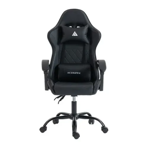 Cadeira Gamer Acegeek Mordor Preta, Reclinável 90° a 120°, Pistão Classe 4