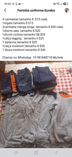 Uniforme colégio Eureka