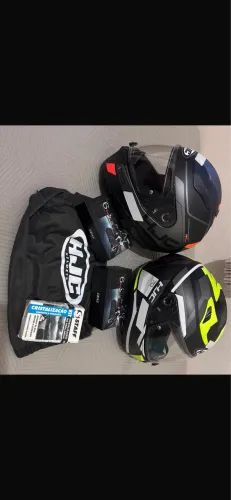 Vendo par de capacetes HJC i70 com comunicador Ejeas V6 pro+  