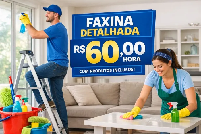 Faxina detalhada interna e externa 