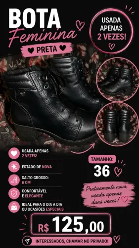 Bota feminina