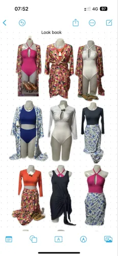 Estoque de marca de moda praia! Poliamida com proteção UV