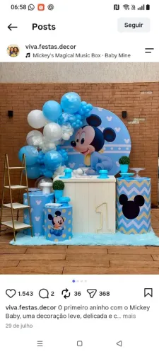 DECORAÇÃO DE FESTAS DE ANIVERSÁRIO EM QUALQUER TEMA