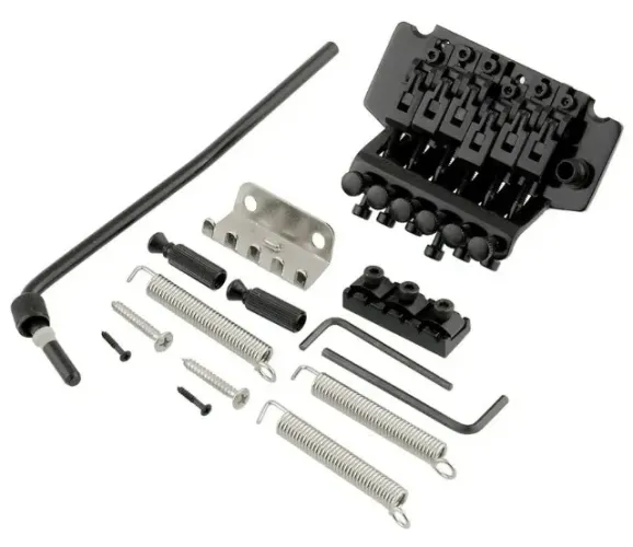 Ponte Floyd Rose Licenciada Double Locking Com Tremolo Black (Kit Completo)