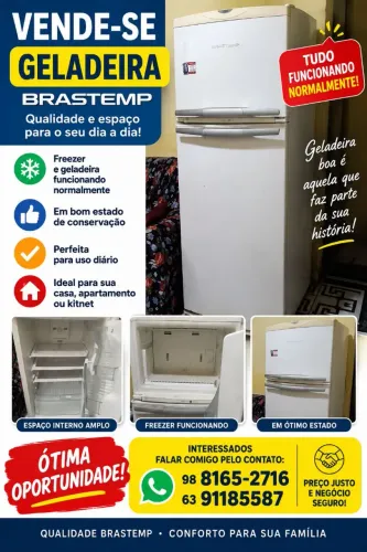 VENDE-SE GELADEIRA BRASTEMP! ?<br>