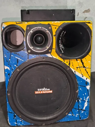 Caixa Trio Subwoofer 12? + Módulo Banda 580W