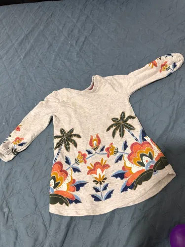 Vestido infantil veste 1 a 2 anos