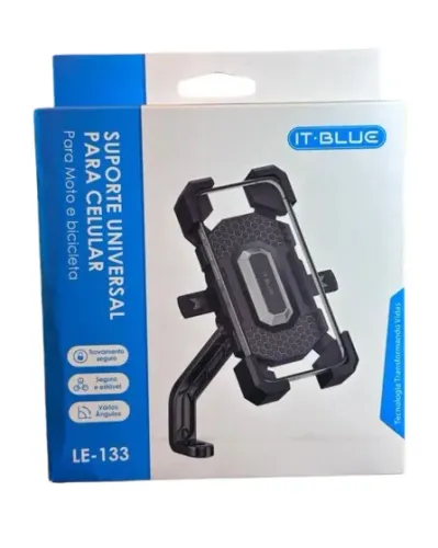 Suporte Celular Moto Biz modelo Retrovisor e parafuso Guidão