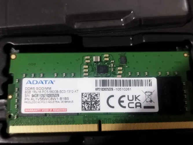 Vendo Ram DDR5 5600Mhz 16Gb (2x8GB) Notebook