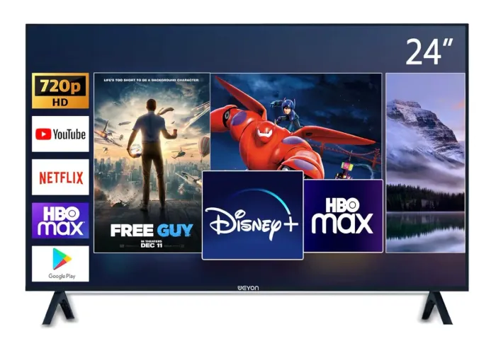 Smart Tv 24 Led Hd Weyon Android Tv Hdmi Usb Wifi
