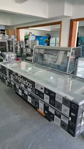 Ac ilha de congelados Freezer 3 metros Nova
