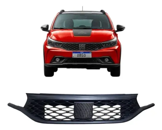 Grade Radiador Fiat Argo 2023 2024 2025 Preto Fosco