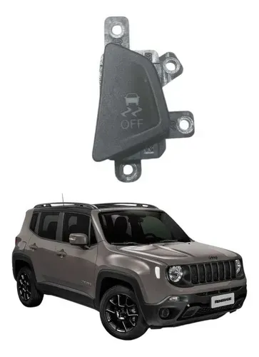 Botão Controle Estabilidade Off Jeep Renegade 2017 A 2021 Preto