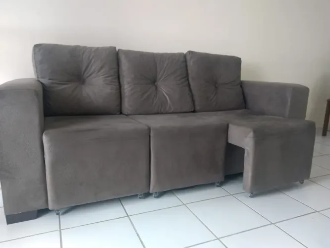 Sofá 3 lugares retrátil