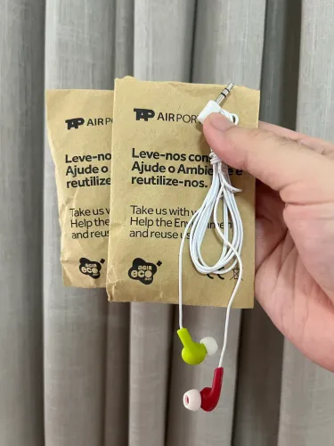 Fone de ouvido da TAP