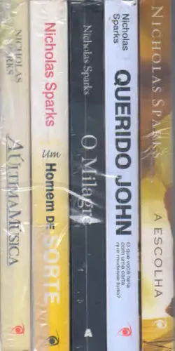 kit com 5 livros nicholas sparks