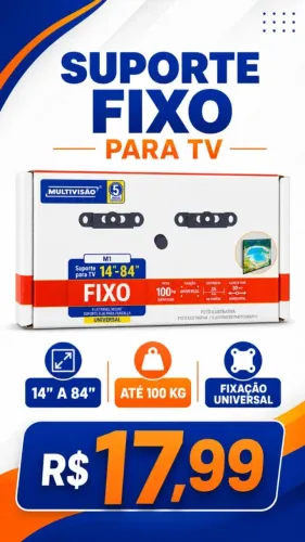 Suporte Fixo Universal para TV de 14? a 84? Multivisão
