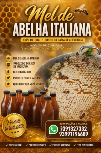 Vendo mel de abelha italiana original