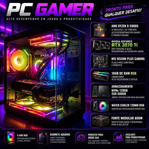 PC Gamer R9 Rtx3070Ti