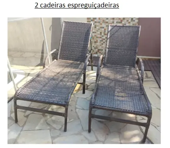 Cadeiras espreguiçadeiras para piscina