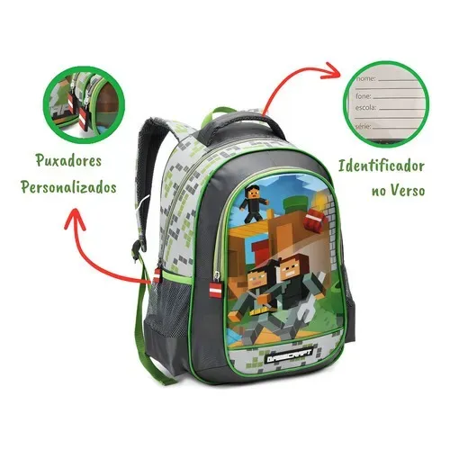 Mochila Minecraft Alcochoada