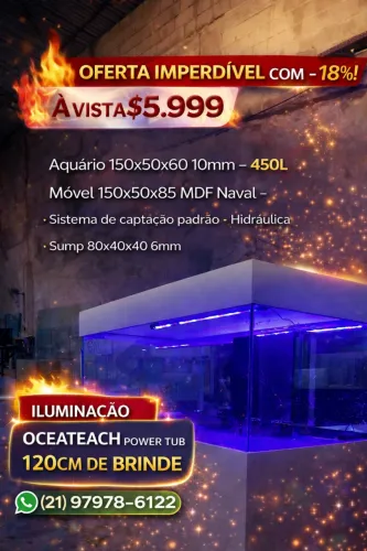 ? Aquário 150x50x60 - 450 litros