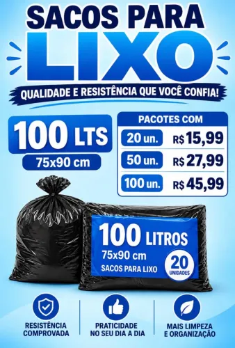 Saco de lixo 100 LTS