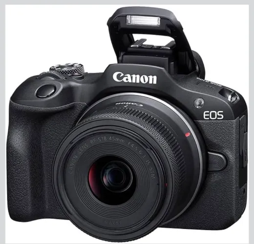 Canon EOS R100 + Lente RF-S 18-45mm | Pouquíssimo Uso | Estado de Nova